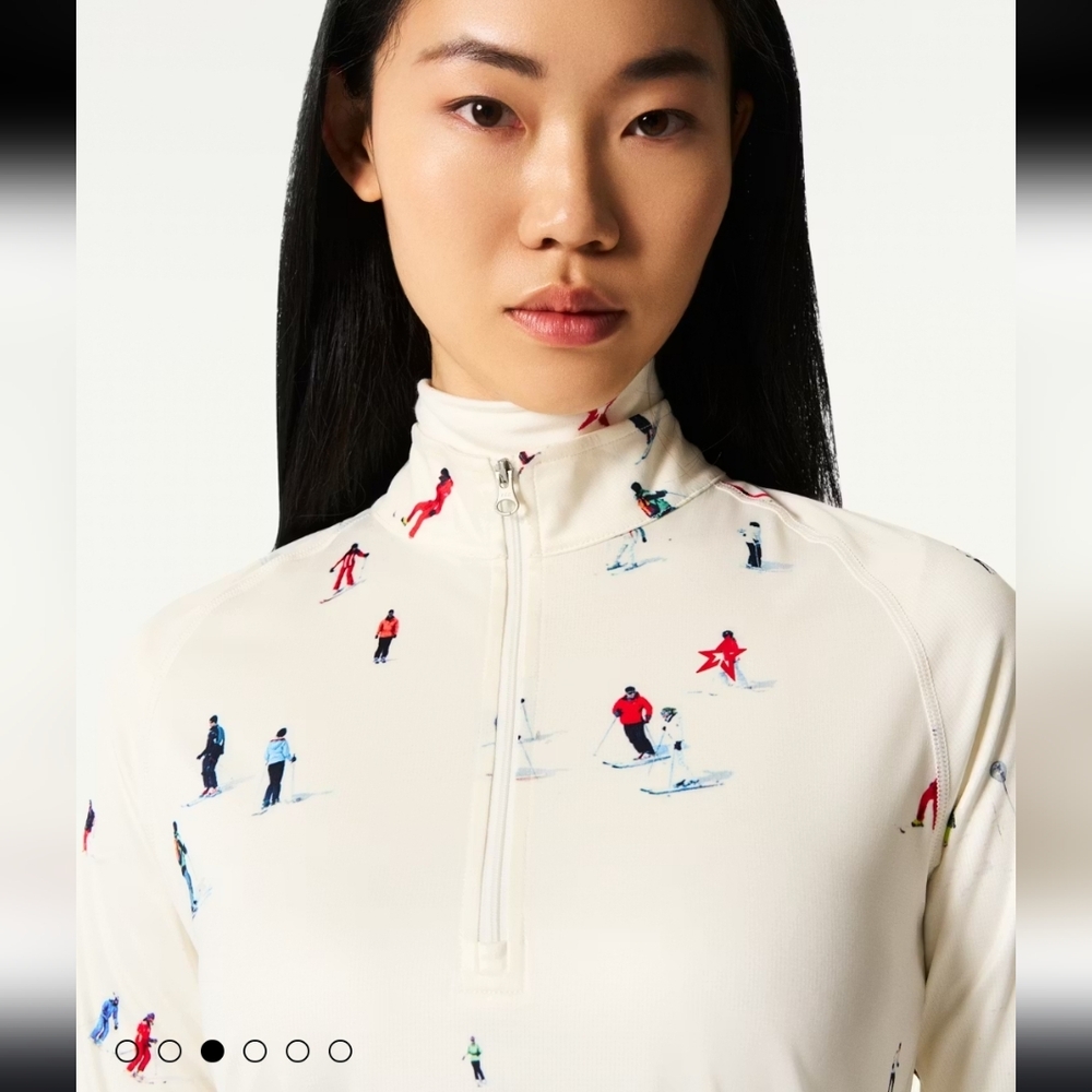 NWT Perfect Moment X Dede Johnston 1/4 Slip Base Layer Top Size L - Picture 2 of 13